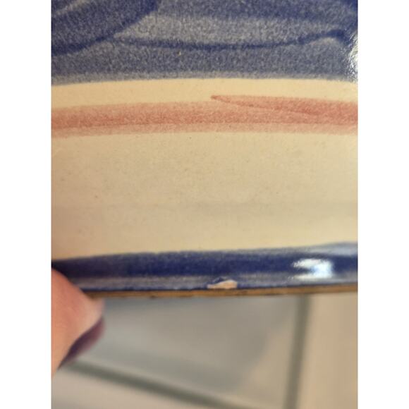 Vietri Solimene FISH Sugar Bowl w/ Lid Blue Campagna Italy Italian Pottery EUC - Picture 12 of 12